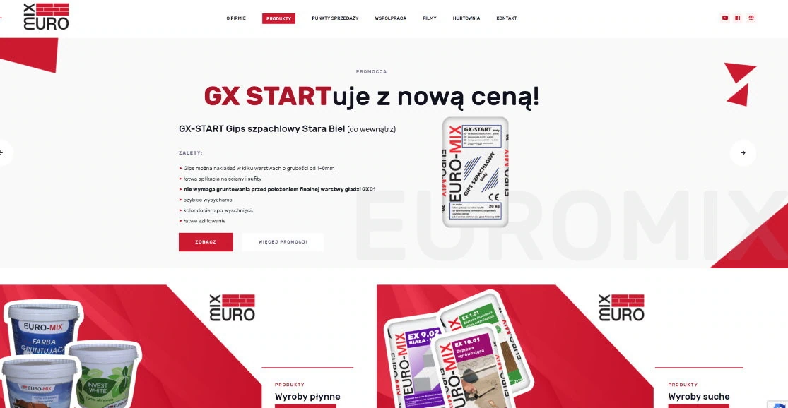 Euromix - Kleje i tynki